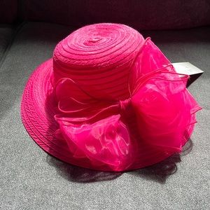VECRY Lady Derby Dress Church Cloche Hat Bow Bucket Wedding Bowler Hats